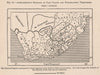 Cape Colony & adjacent territory administrative division.South Africa 1885 map