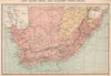Cape Colony, Natal, and adjacent Territories. South Africa 1885 old map