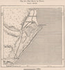 The Bluff of Natal. South Africa 1885 old antique vintage map plan chart
