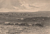 Landscape on the East Frontier of Transvaal. South Africa 1885 old print