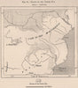 Range of the Tsetse Fly. Africa 1885 old antique vintage map plan chart