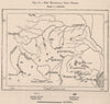 The Transvaal Gold Fields. South Africa 1885 antique map plan chart