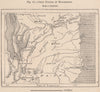 Chief Nations of Mozambique 1885 old antique vintage map plan chart