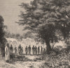 Landscape in Lugenda/Lujenda. Mozambique 1885 old antique print picture