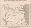 Chief explorers routes north of the Rovuma.Tanzania.German East Africa 1885 map