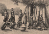 Wasagara people. Tanzania. German East Africa 1885 old antique print picture