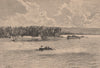 Lindi - Seaward view. Tanzania. German East Africa 1885 old antique print