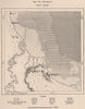 Bagamoyo. Tanzania. German East Africa 1885 old antique vintage map plan chart