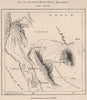 Lacustrine Region West of Mount Kenia. Kenya. Maasai Land 1885 old antique map
