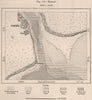 Mombasa. Kenya 1885 old antique vintage map plan chart