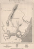 Ports and Hills of Mombasa. Kenya. Maasai Land 1885 old antique map plan chart
