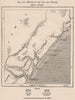 Mouths of the Jubba and Bubashi. Somalia 1885 old antique map plan chart