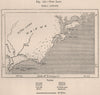 'Vitu Land'. Lamu. Kenya 1885 old antique vintage map plan chart