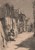 Street in Berbera. Somalia 1885 old antique vintage print picture