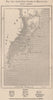 South-East Corner of Madagascar 1885 old antique vintage map plan chart