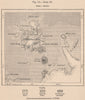 Nossi Bé. Nosy Be. Madagascar 1885 old antique vintage map plan chart