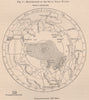 Explorations of the South Polar Waters. Antarctica 1885 old antique map chart