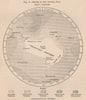 Depths of the Austral Seas. Antarctica 1885 old antique vintage map plan chart
