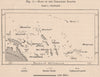 Zone of the Coralline Islands. Pacific Islands. Polynesia Melanesia 1885 map