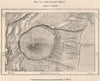 The Grand Brûlé.La Reunion.Mascarene Islands.Mascarenhas Archipelago 1885 map