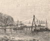 St Denis marina, La Reunion. Mascarene Islands. Mascarenhas Archipelago 1885