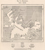 Kerguelen. Indian Ocean. French Southern and Antarctic Lands 1885 old map