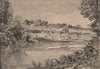 Dayak Dwellings on the Rajang, West Borneo. Malaysia. East Indies 1885 print