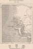 Padang and environs, Sumatra. Indonesia. East Indies 1885 old antique map