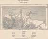 Sarawak. Malaysia. Borneo. East Indies 1885 old antique vintage map plan chart