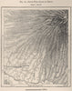 South-West Slopes of Kelut(Kelud)volcano,Java,Indonesia.East Indies 1885 map