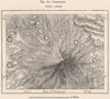 Mount Lamongan, Java, Indonesia. East Indies 1885 old antique map plan chart