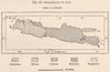 Inhabitants of Java. Indonesia. East Indies 1885 old antique map plan chart