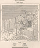 Semarang, Java, Indonesia. East Indies 1885 old antique vintage map plan chart