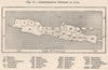 Administrative divisions of Java. Indonesia. East Indies 1885 old antique map