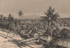 General view of Manado, Sulawesi. Indonesia. East Indies 1885 old print