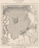 Lake Bombon (Taal) Batangas, Luzon, Philippines 1885 old antique map chart