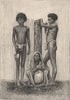 Group of Negritoes. Philippines 1885 old antique vintage print picture