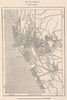 Manila. Philippines 1885 old antique vintage map plan chart