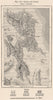 Samar & Leyte islands.Visayas.Philippines.Tacloban Calbayog Cities 1885 map