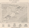 Sulu Archipelago. Philippines 1885 old antique vintage map plan chart