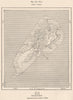 Yap. Micronesia 1885 old antique vintage map plan chart