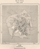 Ponape(Pohnpei)island,Senyavin group,Caroline Islands.Micronesia 1885 old map