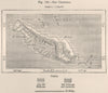 San Cristobal (Makira) Island. Solomon Islands. Melanesia 1885 old antique map