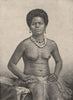 New Caledonian Woman. Melanesia 1885 old antique vintage print picture