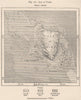 Isle of Pines. New Caledonia. Melanesia 1885 old antique map plan chart