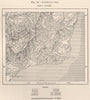 Australian Alps 1885 old antique vintage map plan chart
