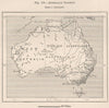 Australian Colonies 1885 old antique vintage map plan chart