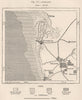 Adelaide. Australia 1885 old antique vintage map plan chart