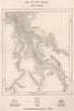 Port Darwin. Australia 1885 old antique vintage map plan chart