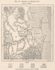 Brisbane and Moreton bay. Australia 1885 old antique vintage map plan chart